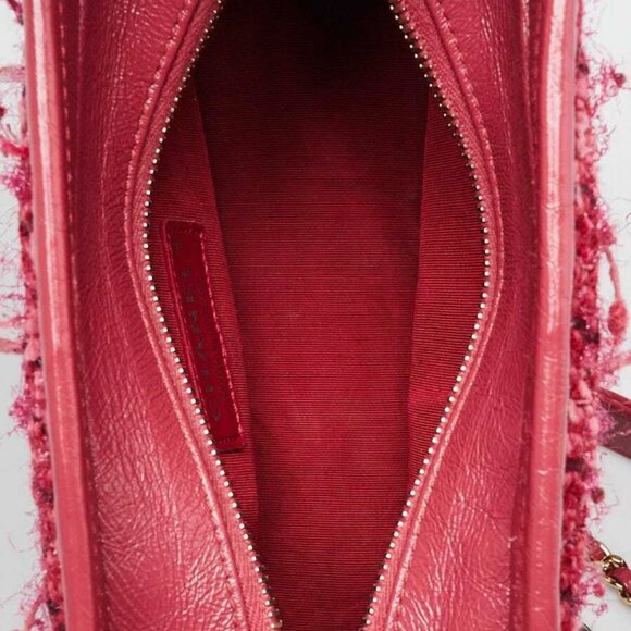 Chanel Pink Tweed and Leather Small Gabrielle Hobo Bag - Picture 9 of 10